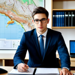 **

"A geology graduate, fully clothed in professional attire, working at a computer in a modern office. Bookshelves and geological maps in the background. Focus on data analysis and research. Safe for work, appropriate content, perfect anatomy, natural pose, professional, high quality."

**