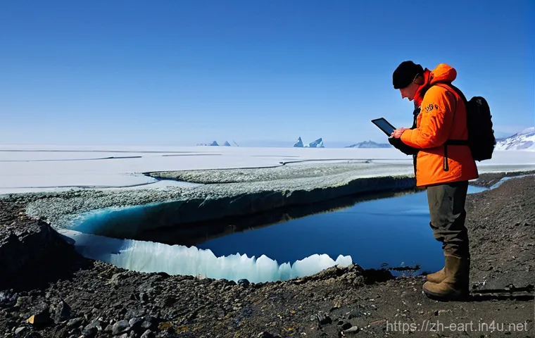 지구과학자 현장 실습 경험 공유 - **Prompt 1: Modern Geologists in Rugged Terrain**
    "A team of diverse geologists, including young...