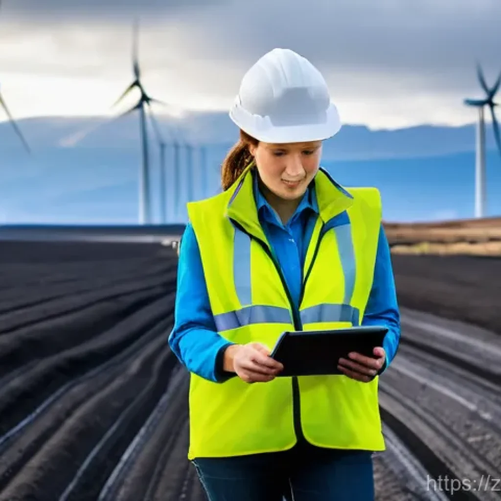 지구과학자 학위 취득 후 진로 - **"Guardians of Green Energy"**
    A diverse team of three geoscientists, two women and one man, in...