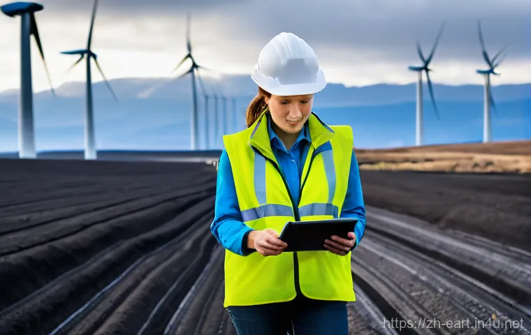 지구과학자 학위 취득 후 진로 - **"Guardians of Green Energy"**
    A diverse team of three geoscientists, two women and one man, in...
