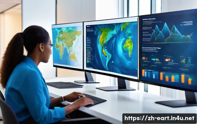 지구과학자 연봉 협상 꿀팁 - A diverse team of professional geoscientists, including both men and women of various ethnicities, i...