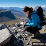 지구과학자 업무일지 작성법 - **Prompt Title: "Dedicated Geologist Recording Field Observations"**

    **Detailed Prompt:** A sol...