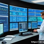 지구과학자 연구소와 기업의 차이점 - A detailed, modern Earth science research laboratory scene featuring scientists in lab coats analyzi...