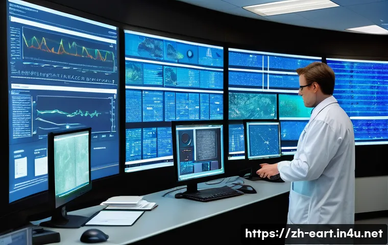 지구과학자 연구소와 기업의 차이점 - A detailed, modern Earth science research laboratory scene featuring scientists in lab coats analyzi...